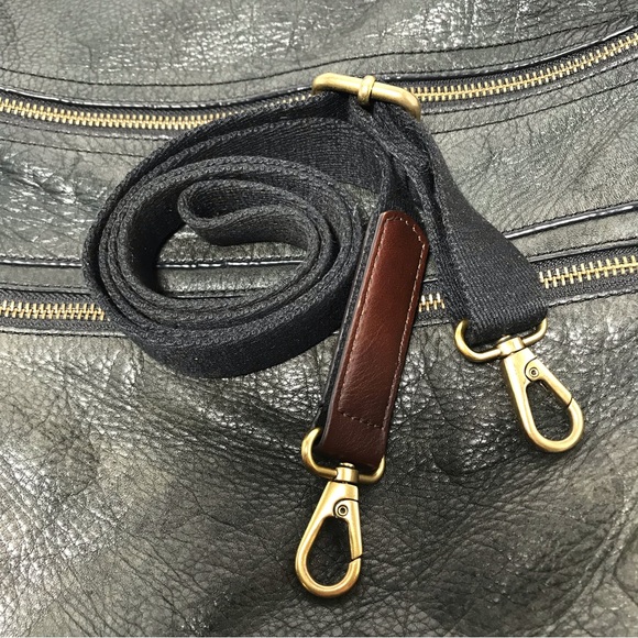 Fossil Leather Tote with Shoulder Strap - Picture 7 of 16